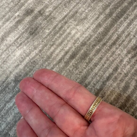 ANNA BECK Classic Stacking Ring - Gold (US Size 9) - Picture 2 of 4